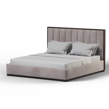 Ava Bed with Framed Vertical Headboard Panels