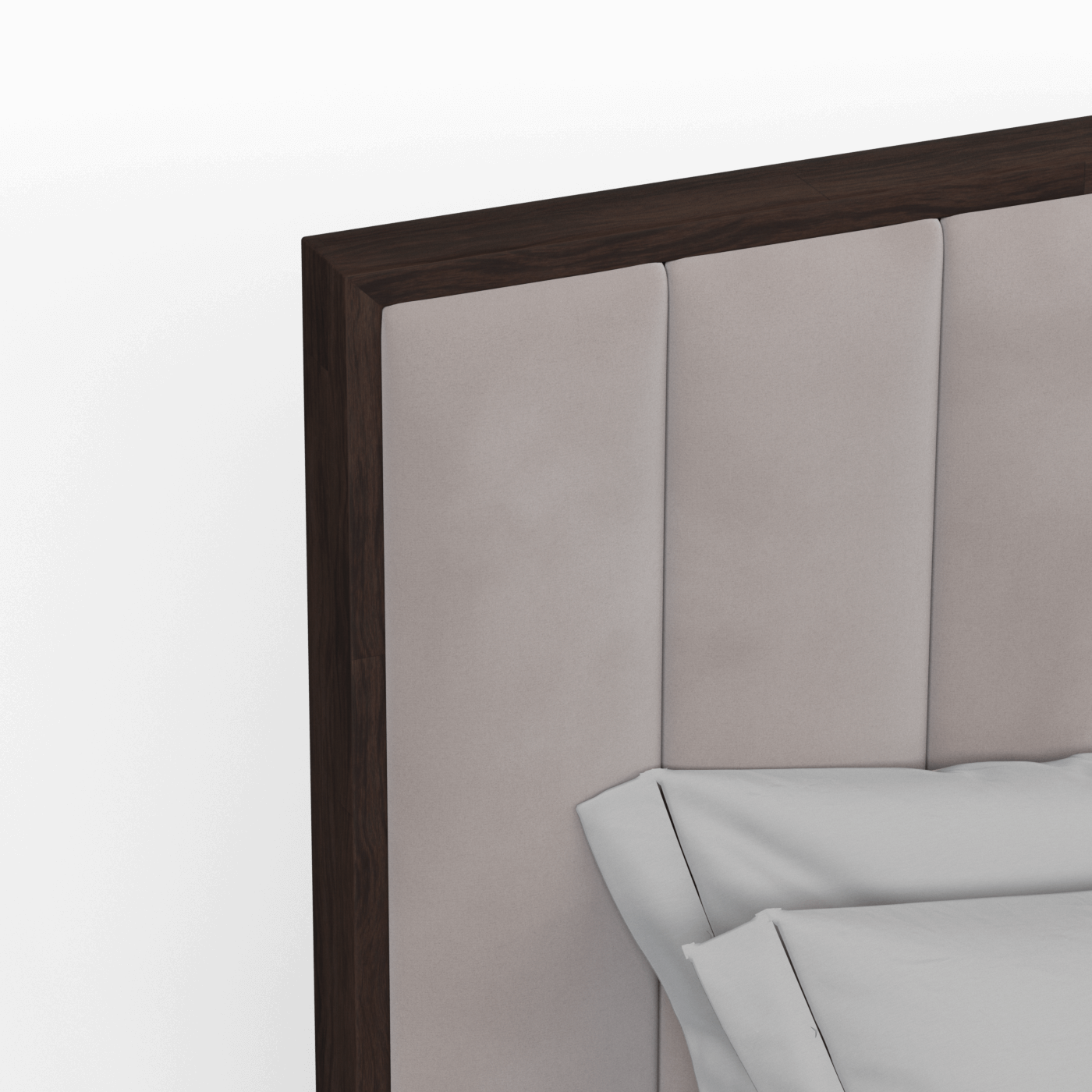 Ava Bed with Framed Vertical Headboard Panels