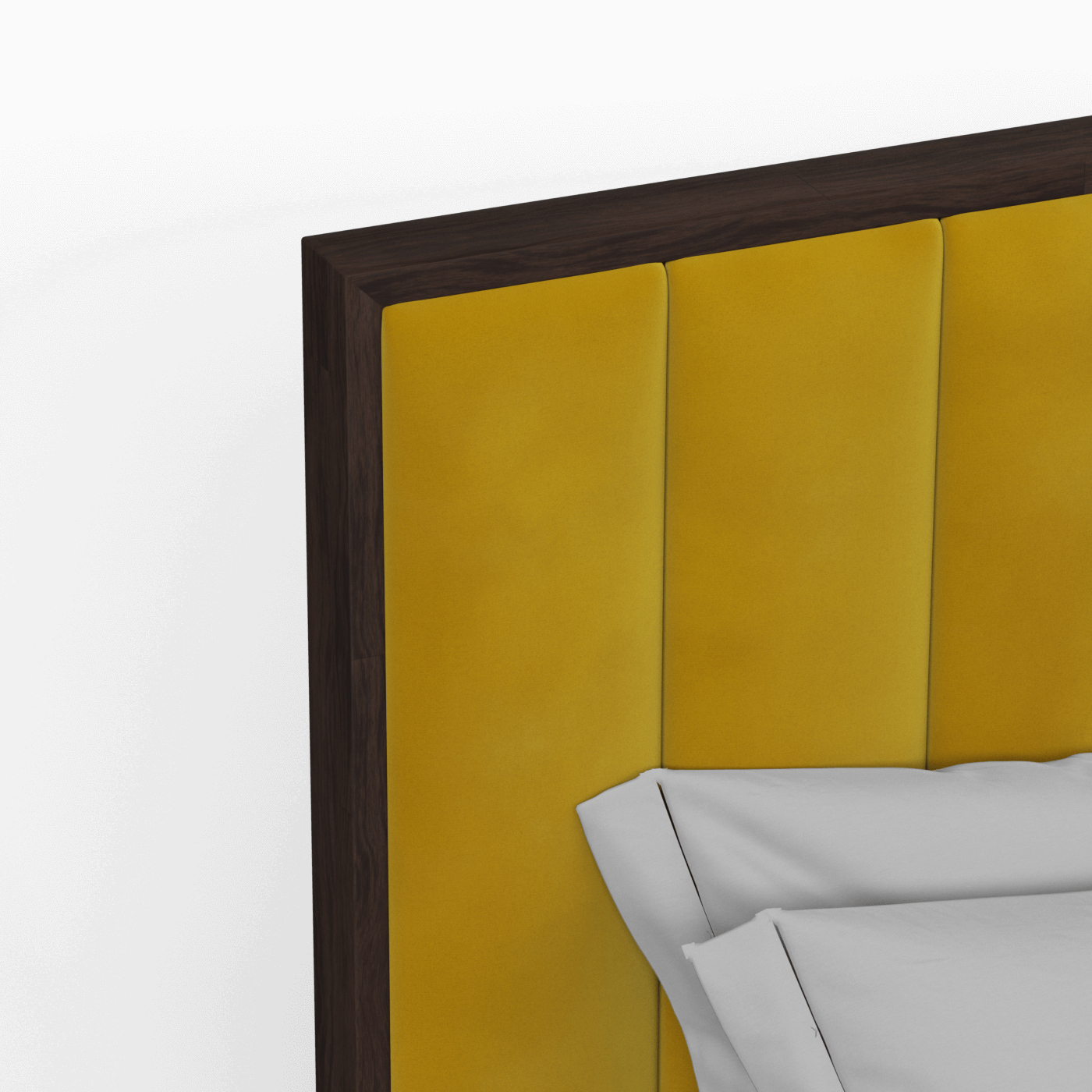 Ava Bed with Framed Vertical Headboard Panels