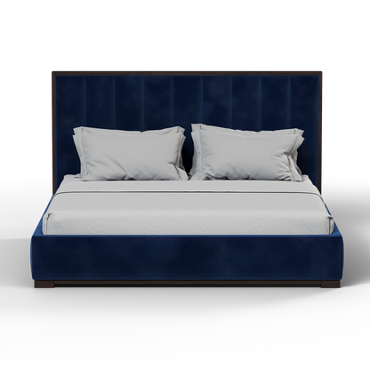 Ava Bed with Framed Vertical Headboard Panels