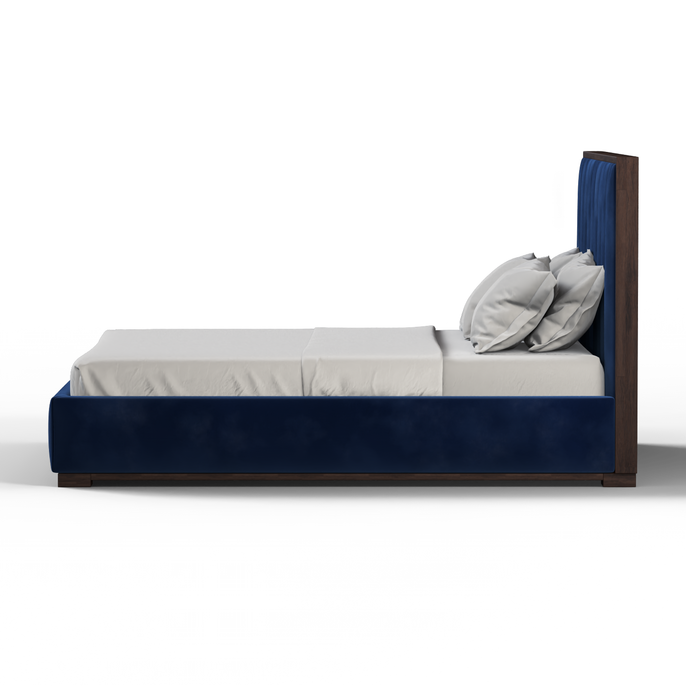 Ava Bed with Framed Vertical Headboard Panels