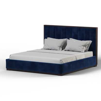 Ava Bed with Framed Vertical Headboard Panels
