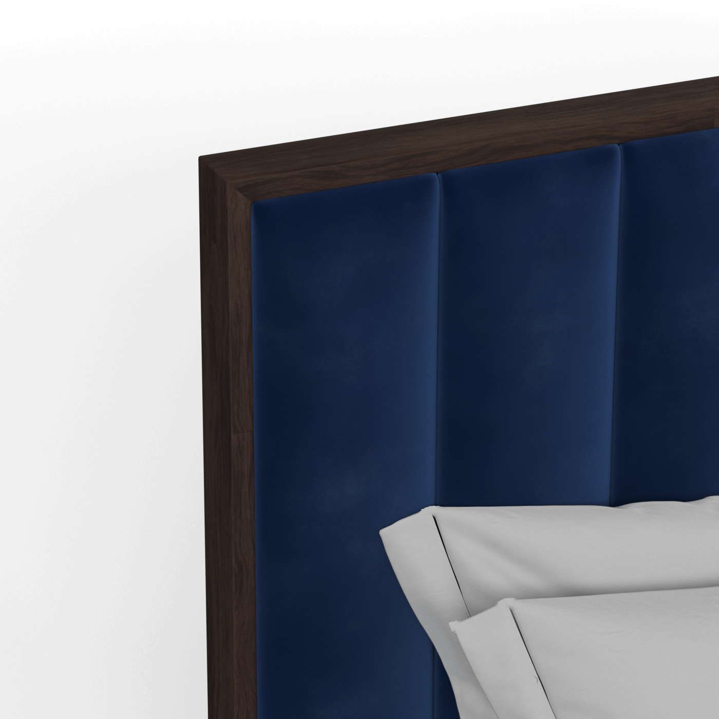 Ava Bed with Framed Vertical Headboard Panels