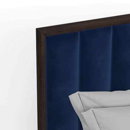 Ava Bed with Framed Vertical Headboard Panels