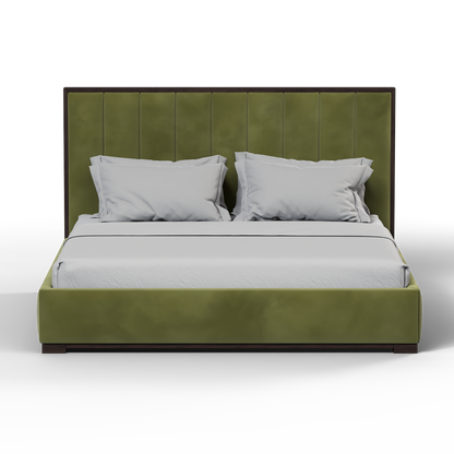 Ava Bed with Framed Vertical Headboard Panels
