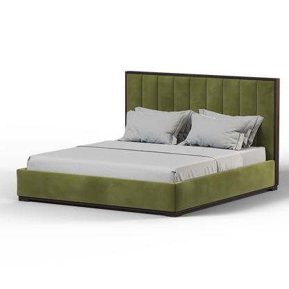 Ava Bed with Framed Vertical Headboard Panels