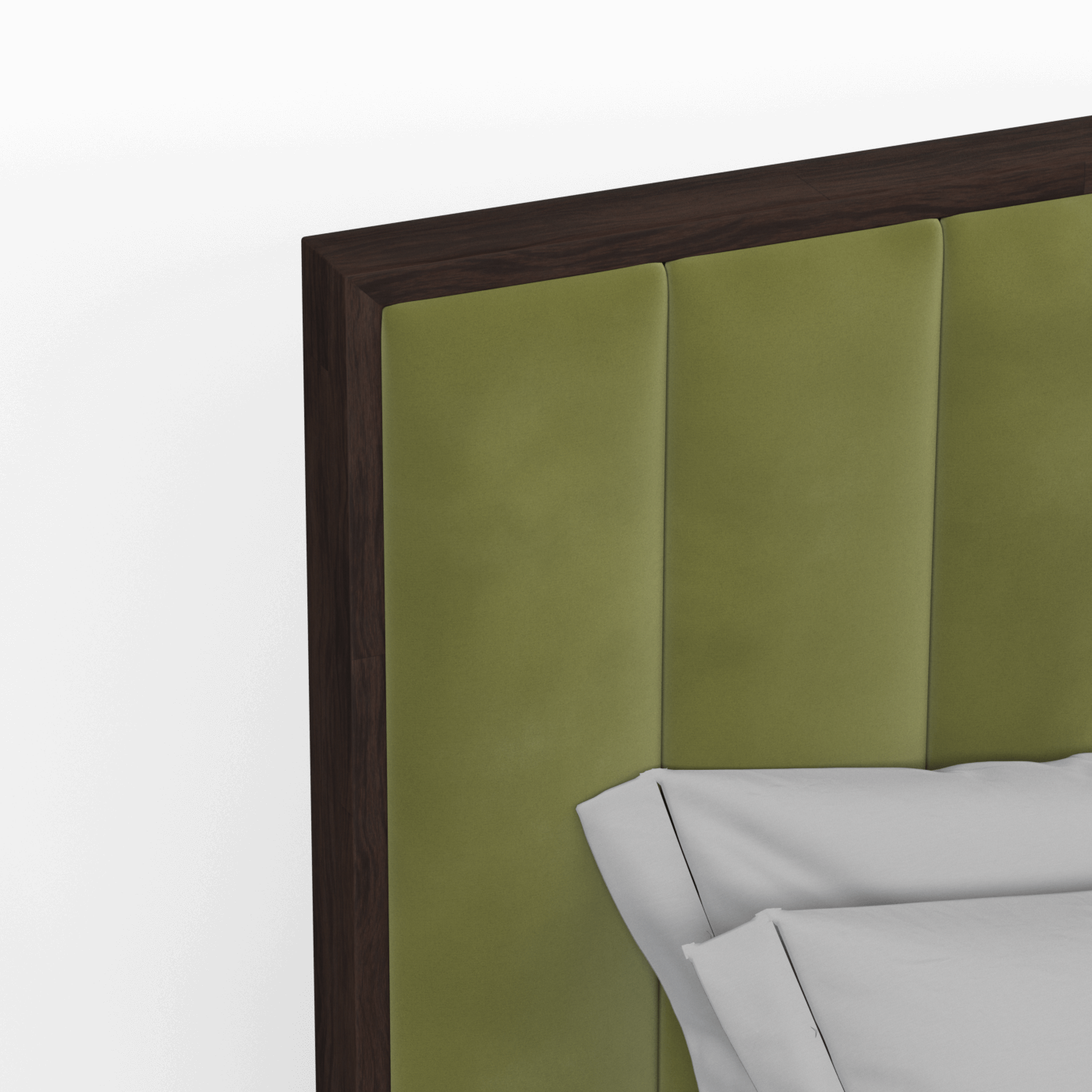 Ava Bed with Framed Vertical Headboard Panels