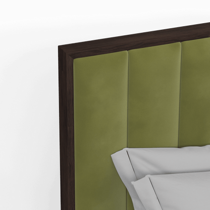 Ava Bed with Framed Vertical Headboard Panels