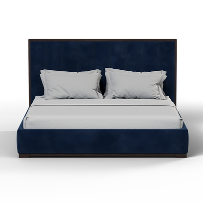 Ava Bed with Framed Vertical Headboard Panels