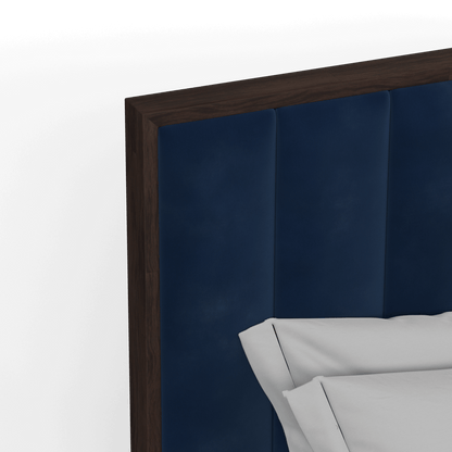 Ava Bed with Framed Vertical Headboard Panels