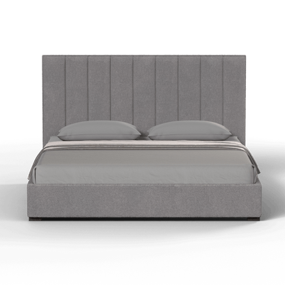 Ava High Headboard Bed in Luxe Fabric