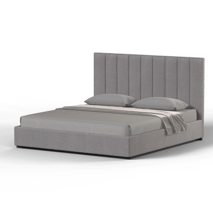Ava High Headboard Bed in Luxe Fabric