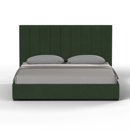 Ava High Headboard Bed in Luxe Fabric