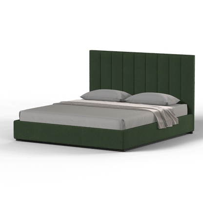 Ava High Headboard Bed in Luxe Fabric