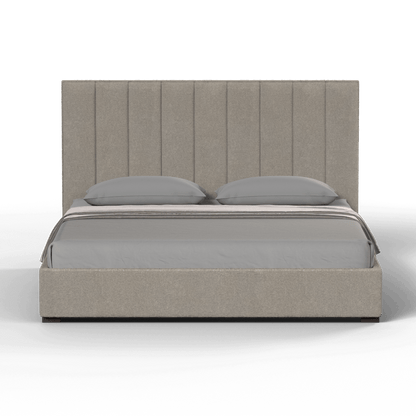 Ava High Headboard Bed in Luxe Fabric