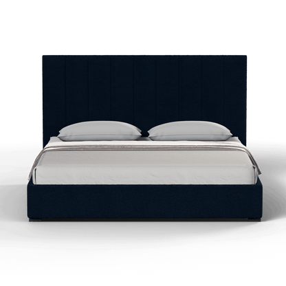 Ava High Headboard Bed in Luxe Fabric