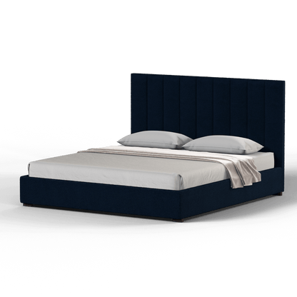 Ava High Headboard Bed in Luxe Fabric