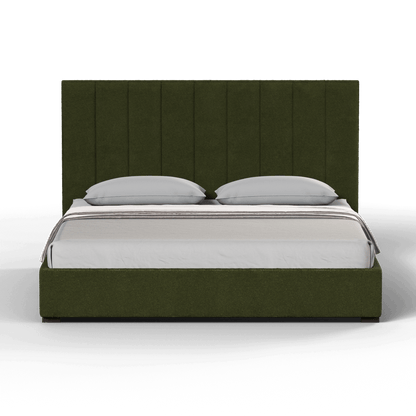 Ava High Headboard Bed in Luxe Fabric