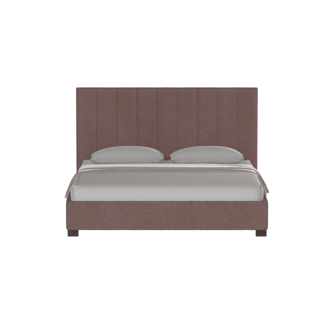 Ava High Headboard Bed in Luxe Fabric