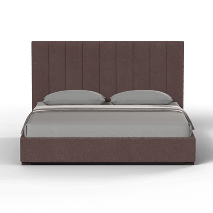 Ava High Headboard Bed in Luxe Fabric