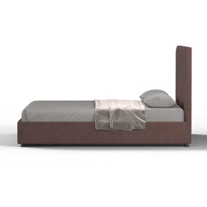 Ava High Headboard Bed in Luxe Fabric