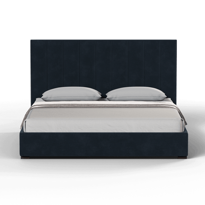 Ava High Headboard Bed in Luxe Fabric