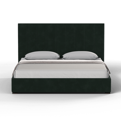 Ava High Headboard Bed in Luxe Fabric