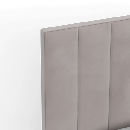 Ava High Headboard Bed in Luxe Fabric