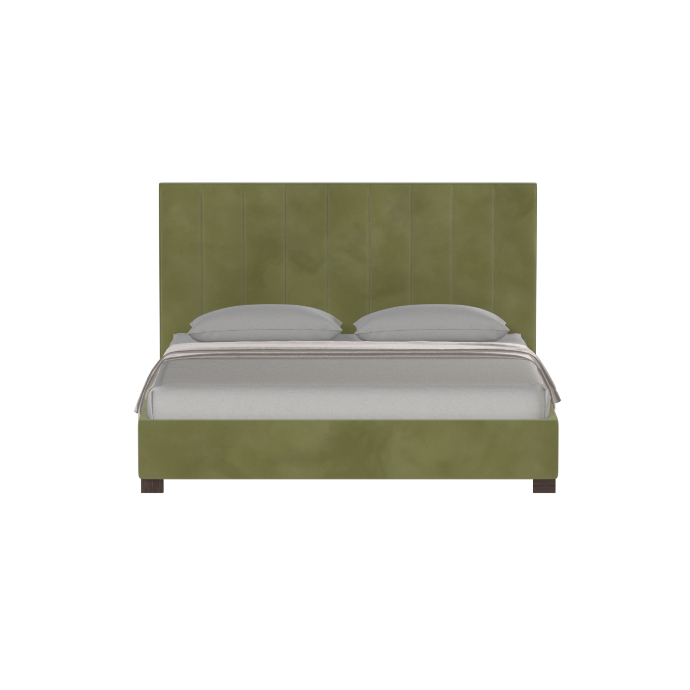 Ava High Headboard Bed in Luxe Fabric