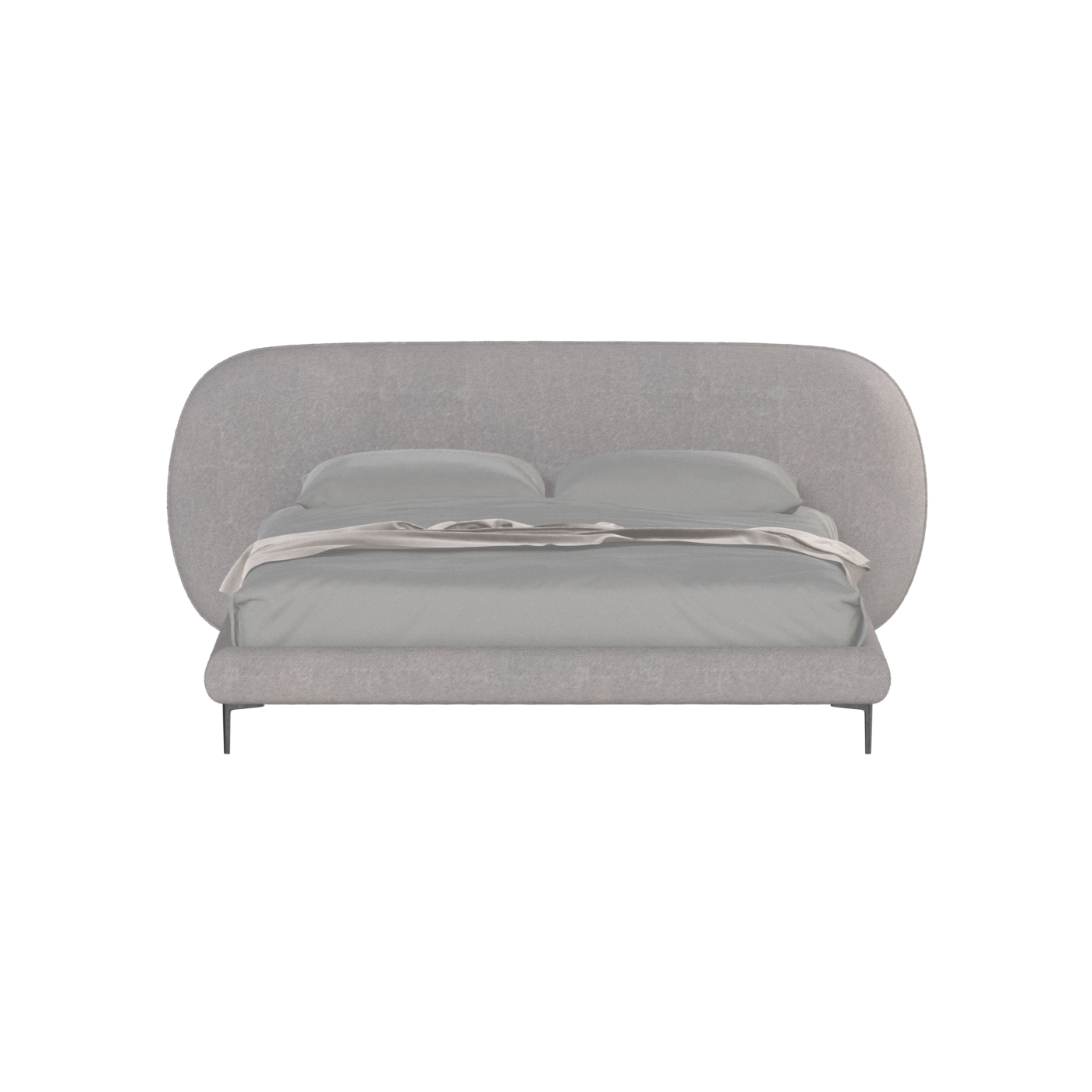 Bolzano Upholstered Bed with Curved Headboard