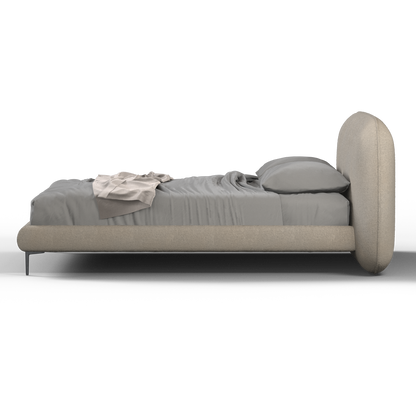 Bolzano Upholstered Bed with Curved Headboard