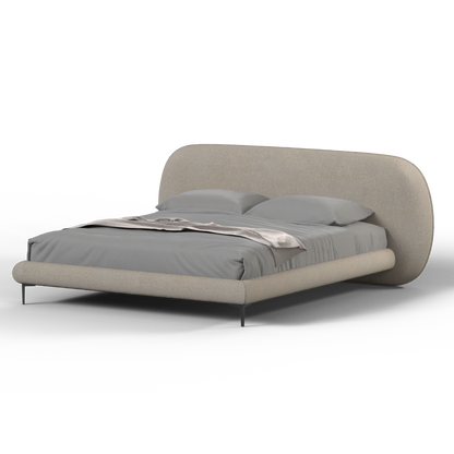 Bolzano Upholstered Bed with Curved Headboard