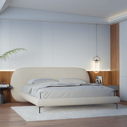 Bolzano Upholstered Bed with Curved Headboard