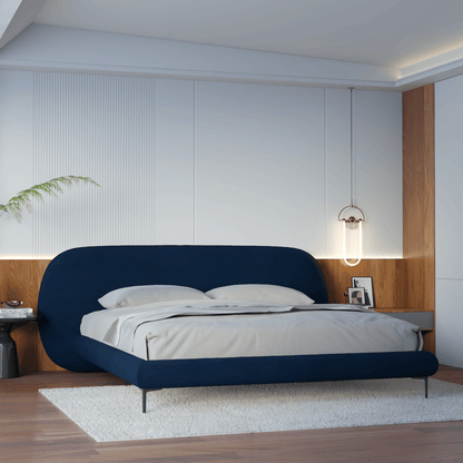 Bolzano Upholstered Bed with Curved Headboard