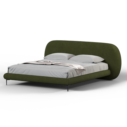 Bolzano Upholstered Bed with Curved Headboard