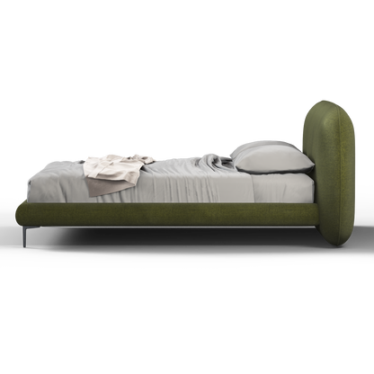 Bolzano Upholstered Bed with Curved Headboard