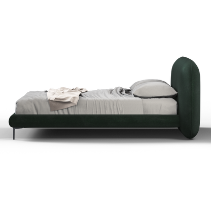 Bolzano Upholstered Bed with Curved Headboard