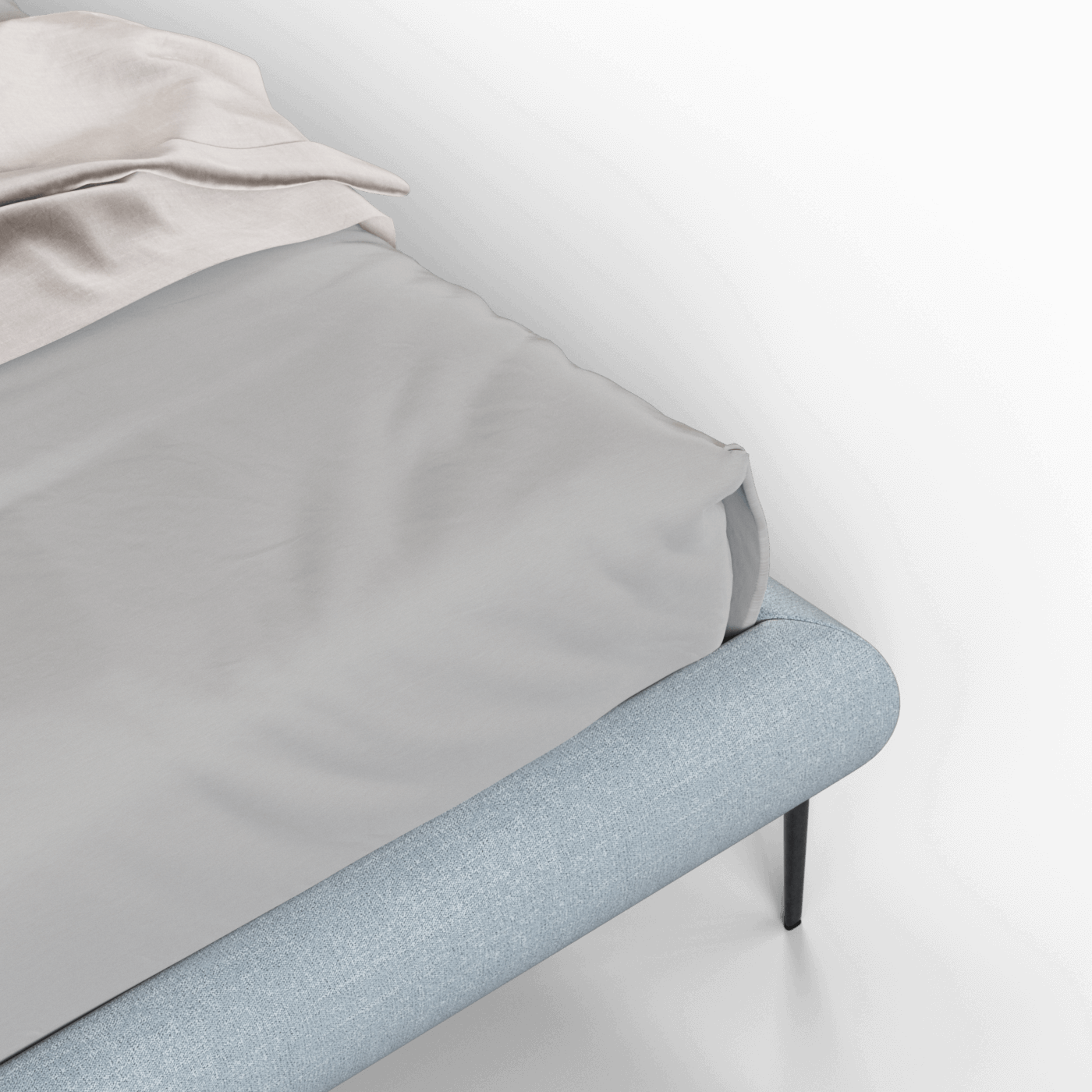 Bolzano Upholstered Bed with Curved Headboard