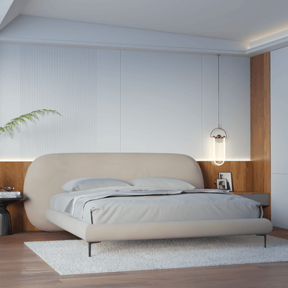 Bolzano Upholstered Bed with Curved Headboard