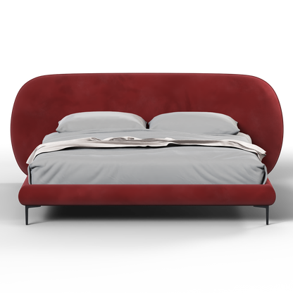 Bolzano Upholstered Bed with Curved Headboard