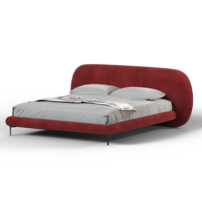 Bolzano Upholstered Bed with Curved Headboard