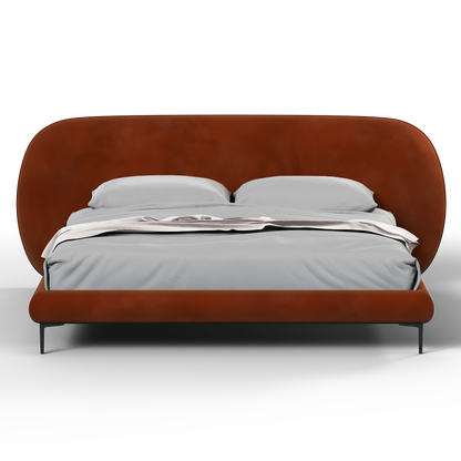 Bolzano Upholstered Bed with Curved Headboard