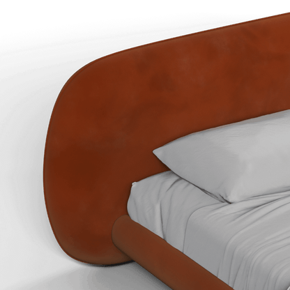 Bolzano Upholstered Bed with Curved Headboard