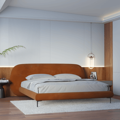 Bolzano Upholstered Bed with Curved Headboard