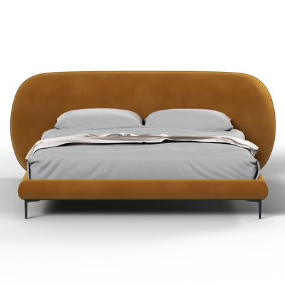 Bolzano Upholstered Bed with Curved Headboard