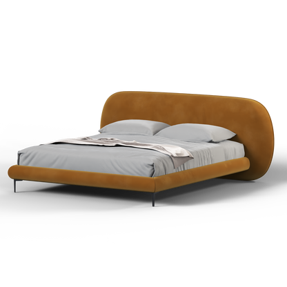 Bolzano Upholstered Bed with Curved Headboard