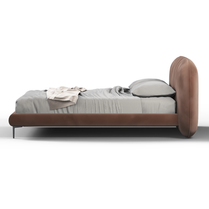 Bolzano Upholstered Bed with Curved Headboard