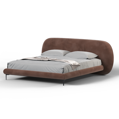 Bolzano Upholstered Bed with Curved Headboard