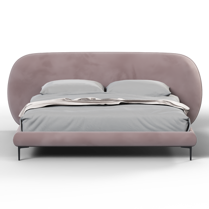 Bolzano Upholstered Bed with Curved Headboard