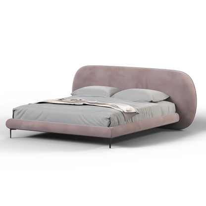 Bolzano Upholstered Bed with Curved Headboard